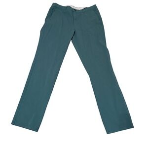 Bonobos Mens Slim Fit Chinos Dark Teal Green Stretch Pants 34x32